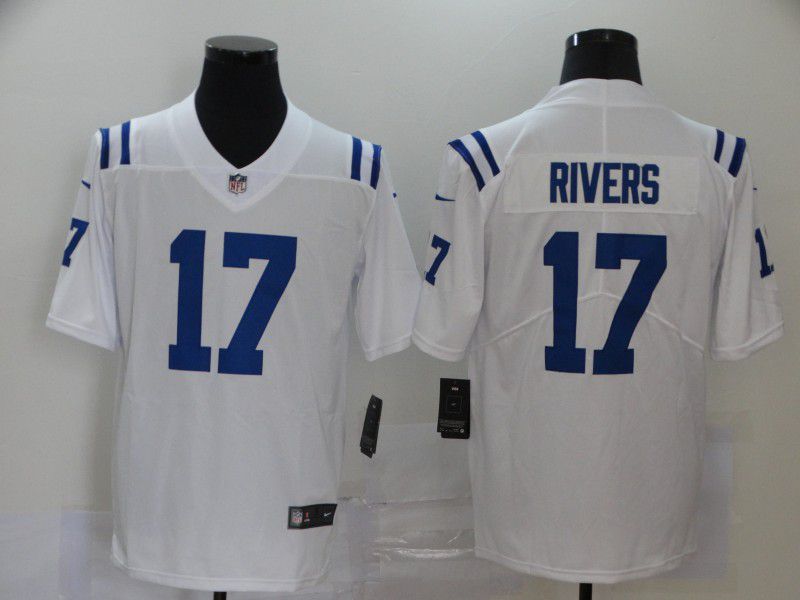 Men Indianapolis Colts 17 Rivers White New Nike Limited Vapor Untouchable NFL Jerseys